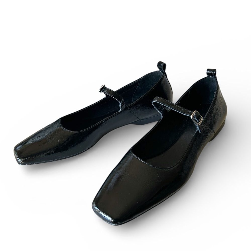 VAGABOND SHOEMAKERS DELIA BALLET FLATS Black Patent Mary Jane EU 40 US 10 NWOT - Picture 10 of 17